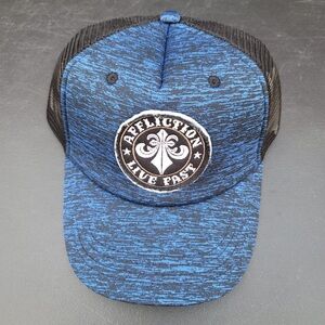 Affliction Divio New Blue Live Fast Hat Adult One Size Cap